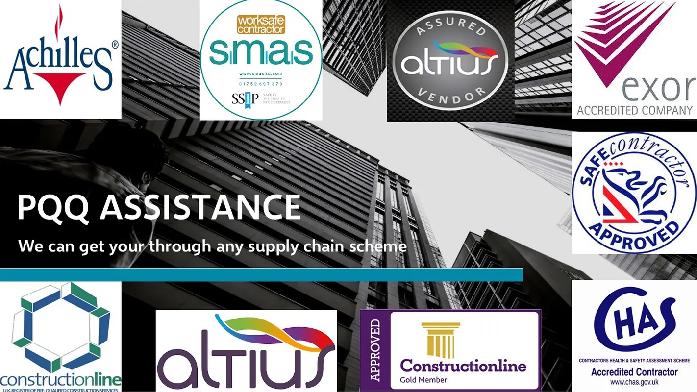 Assistance With Health & Safety Questionnaires, PQQ's, Vendor Questionnaires