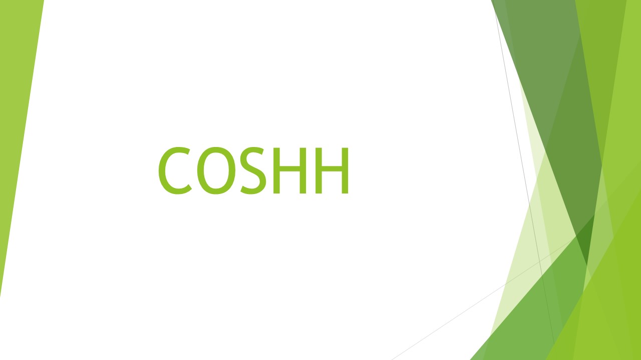 COSHH Assessments